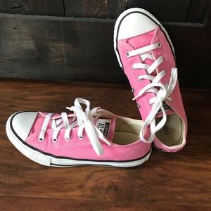 Pink Converse - Big Kids size 2